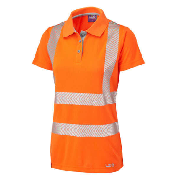 Pippacott ISO 20471 Class 2 Coolviz Ultra Women's Polo Shirt Orange