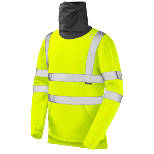 COMBESGATE ISO 20471 Class 3 Snood Sweatshirt Yellow