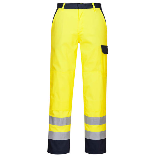 FR92 - Bizflame Work Hi-Vis Trousers Yellow