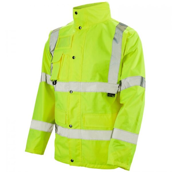 35B41 - Supertouch Hi Vis Yellow Breathable Jacket maximum breathability and waterproof protection