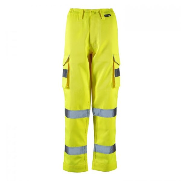 Hana - Ladies Hi Vis Polycotton Combat Trouser - Image 2