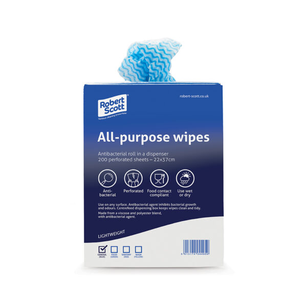 100247 All-Purpose Wipes 6 Rolls per box