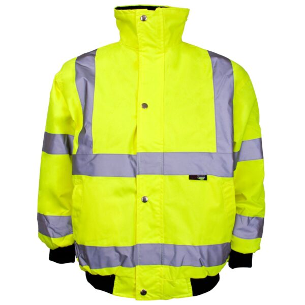 39843 Supertouch Hi Vis Yellow Junior Bomber Jackets