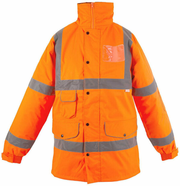 Super1152  Breathable Orange Hi Vis Coat