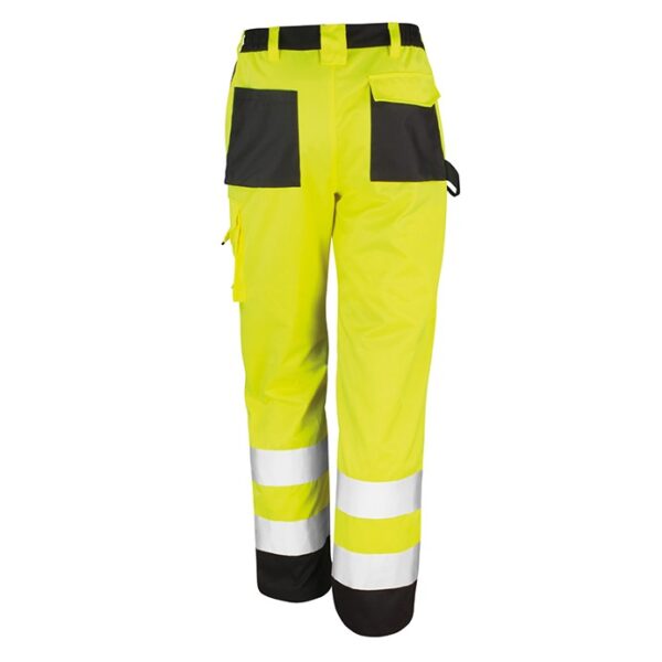 R327X - Safety Cargo Trousers Hi Vis Yellow - Image 5