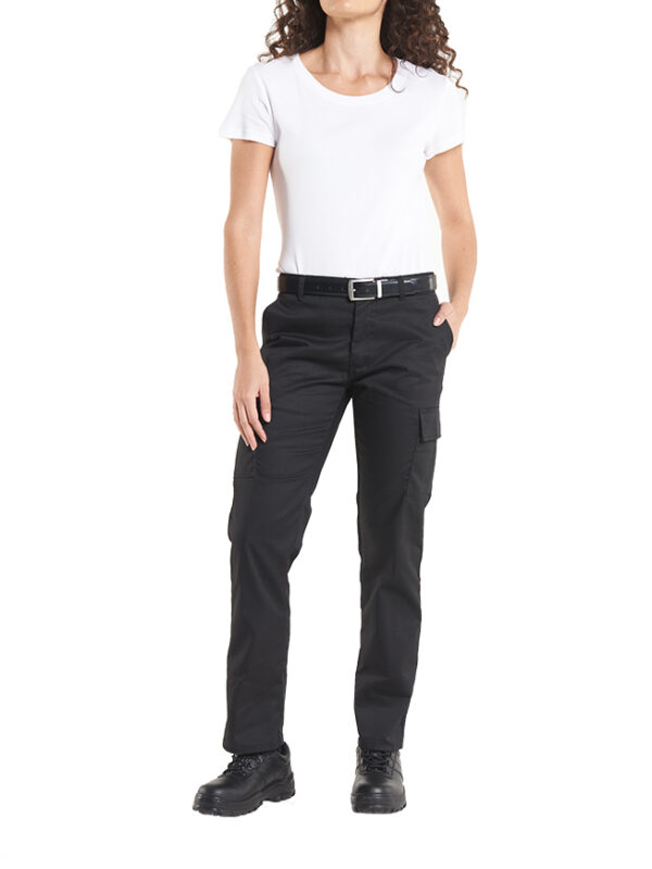 UC905 Ladies Cargo Trousers Black