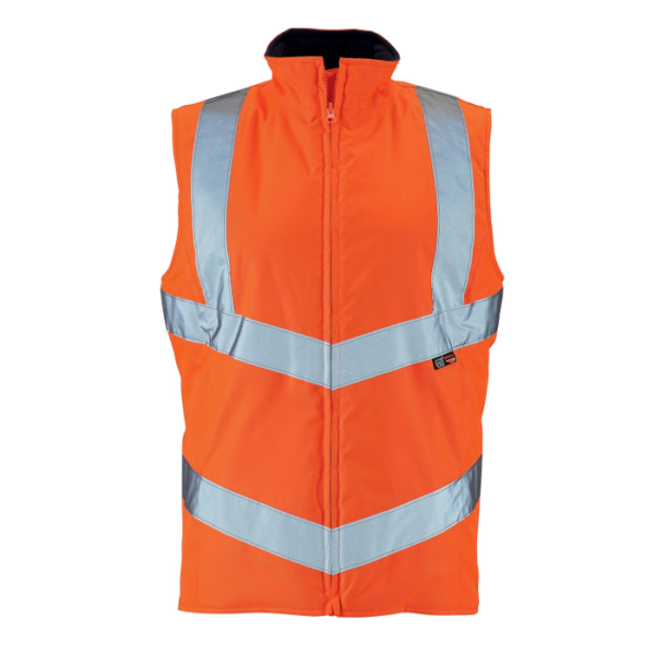 Ladies Hi Vis Orange Anjali Body Warmer