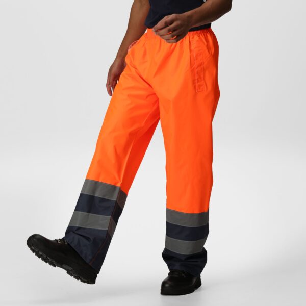 TRW505 Regatta Hi-vis pro Waterproof and breathable Isotex 10000 overtrousers Orange