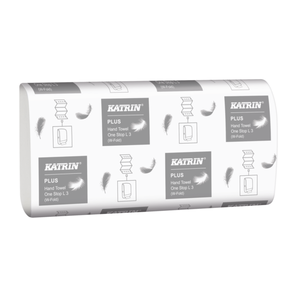 Katrin One Stop L3 Plus Luxury 3Ply White Hand Towels (Case 2250) 61563