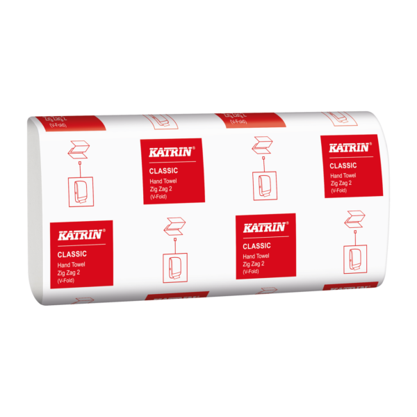 Katrin Interfold White Hand Towels 2Ply 35298 (Case 4000 Towels)