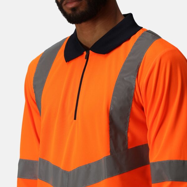 TRS192 Regatta  Pro hi-vis ls polo shirt quick-drying fabric, with great moisture-wicking performance - Image 6