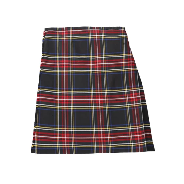 A00107 GENTS FULL DELUXE KILT STEWART BLACK