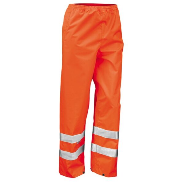 R022X Result Safety high-viz overtrousers Waterproof 3000mm, windproof. Taped seams - Image 2