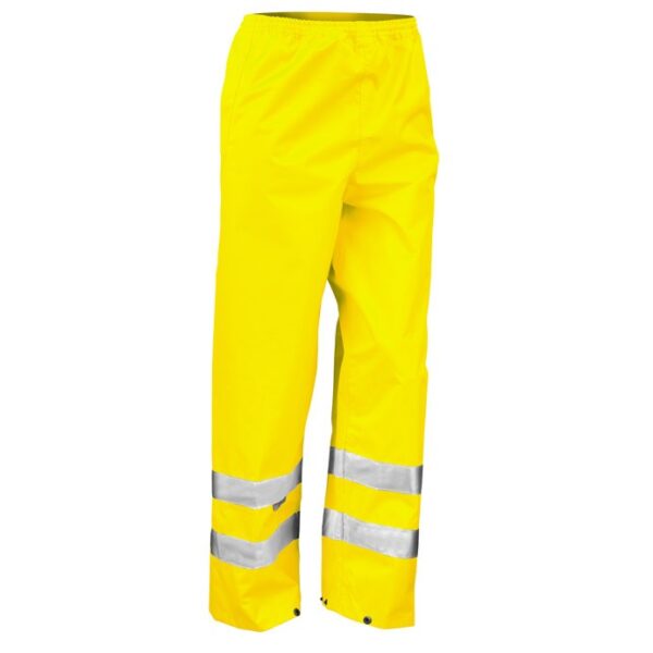 R022X Result Safety high-viz overtrousers Waterproof 3000mm, windproof. Taped seams - Image 4