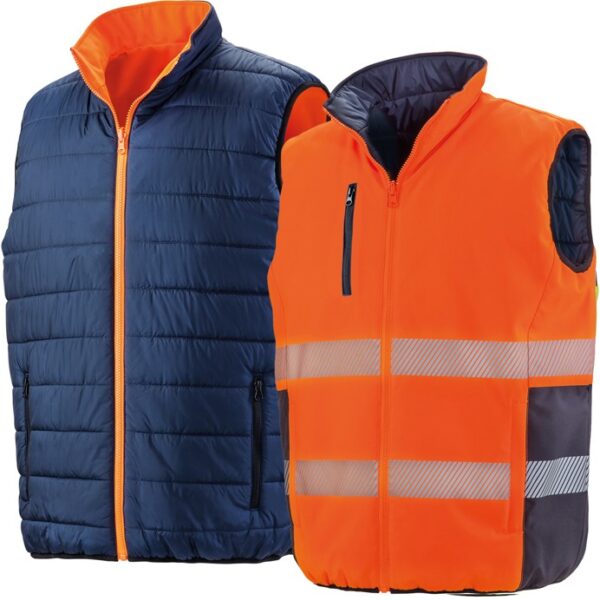 R332X Result Reversible soft padded gilet, Super soft lightweight and warm