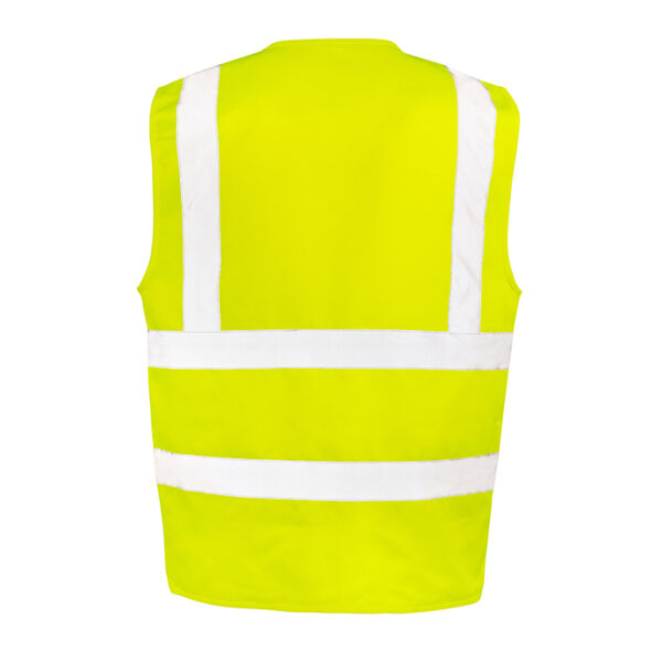 R477X Result Heavy duty polycotton security vest extra-length pocket EN ISO 20471:2013+A1:2016 Class 2 - Image 2