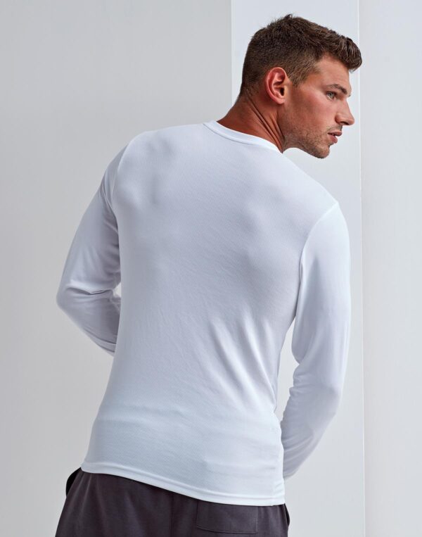 TR050-singleR TriDri® long sleeve performance t-shirt, Wicking fabric keeps you dry White Rate 1-4 - Image 2