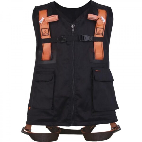 HAR12GILNO Harness with integrated black work waistcoat