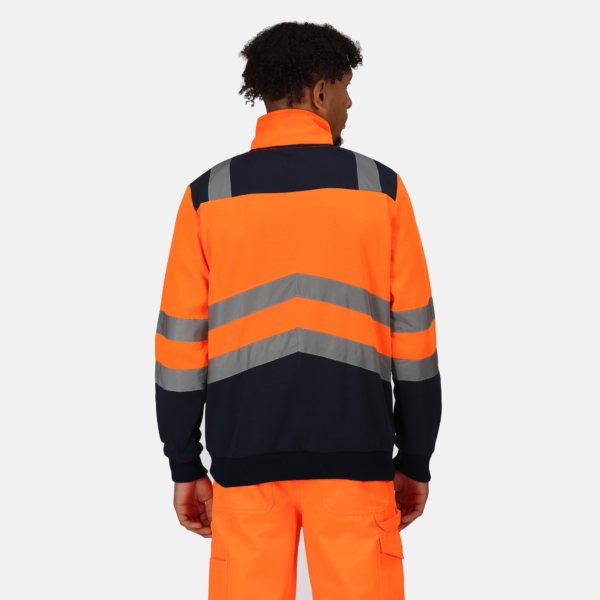 TRF670 Regatta Pro hi-vis ¼-zip sweatshirt Featuring polyester sweat fabric Orange - Image 5