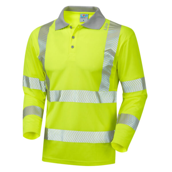 Barricane ISO 20471 Class 3 Coolviz Plus Sleeved Polo Shirt Yellow