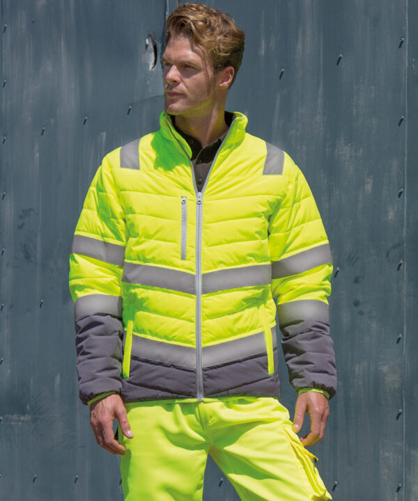 R325M Result Soft padded safety jacket, Super soft feel: lightweight and warm - Image 4