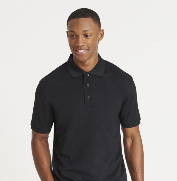 RX109 Pro wicking polo a knitted ribbed collar and cuffs, so you can work hard