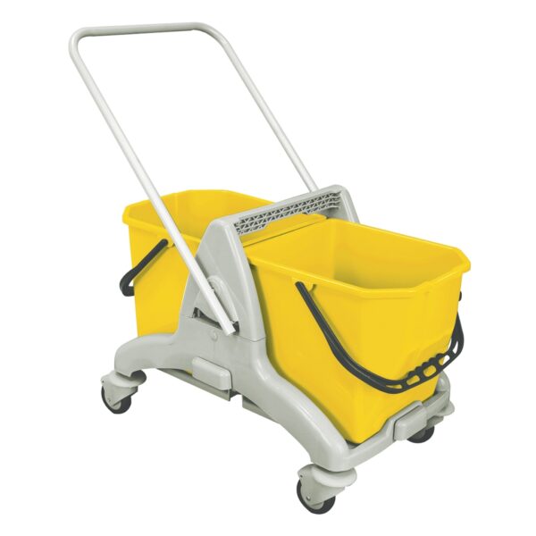 101247 25L Double Bucket Mopping Trolley Red, Blue, Green, Yellow - Image 2