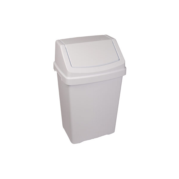 101735 50L White Swing Bin & Colour Lid - Image 3