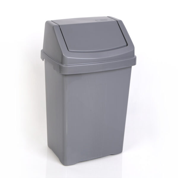 101738 25 Litre Swing Bin Silver