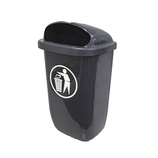 105003 50L Recycled Wall Mounted Litter Bin - Image 2