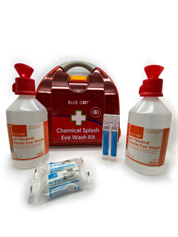 Blue Dot 90880 - CHEMICAL EYE WASH KIT  pH Neutral Eyewash 4.9% Sterile phosphate buffer solution for neutralization of acids and alkali