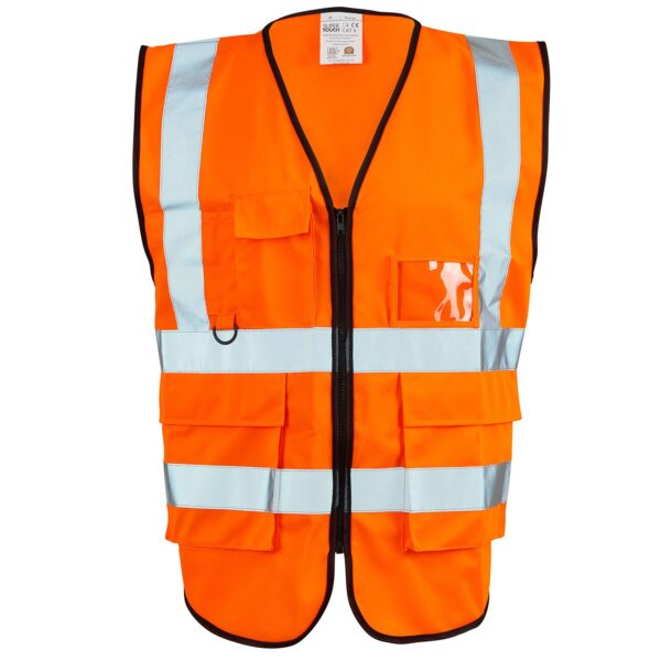 25381 Supertouch Orange  Executive Vest - Image 2