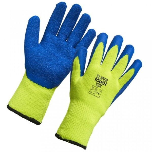 1041 Supertouch Topaz® Cool Gloves With a textured latex palm for superb grip