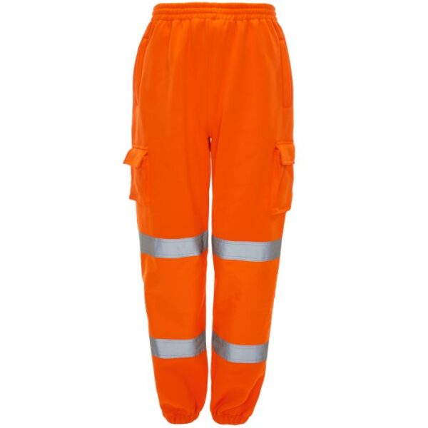 Supertouch Hi Vis Yellow Jogging Bottoms Orange