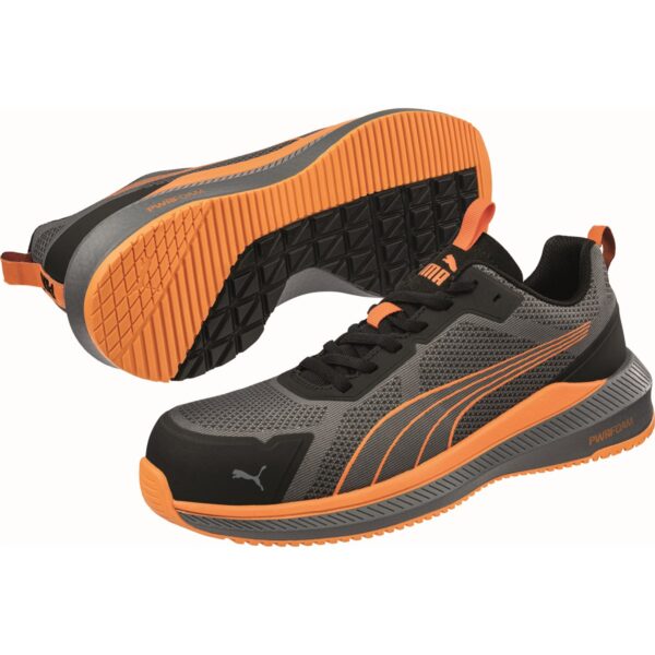 PUMA SAFETY SLIDE GREY/ORANGE LOW S1PS ESD FO HRO SR