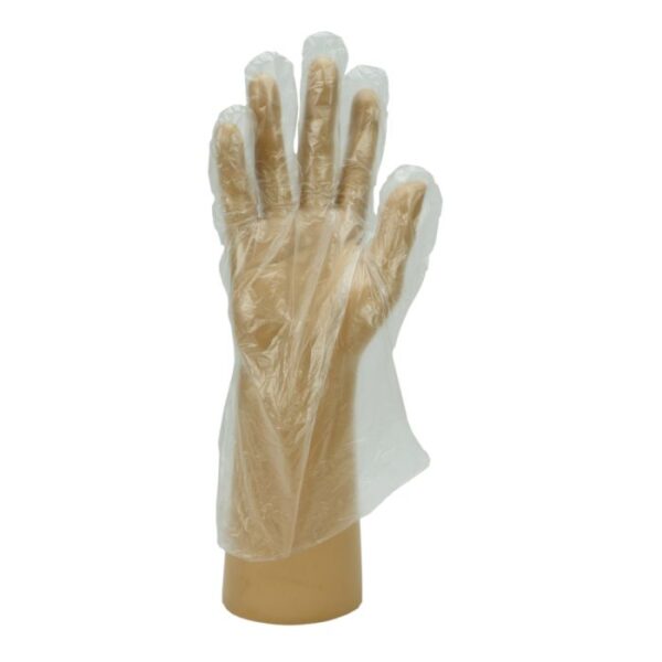 GD52 Clear Smooth Polythene Gloves, Bag of 100. S,M & L