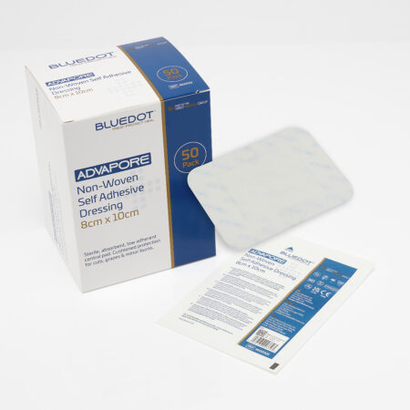 Advapore 8cm x 10cm Fabric Non-Woven Adhesive Wound Dressing (Box 50)