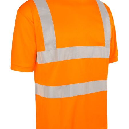 Beeswift Crew Neck Hi-vis Short Sleeve T-shirt Orange