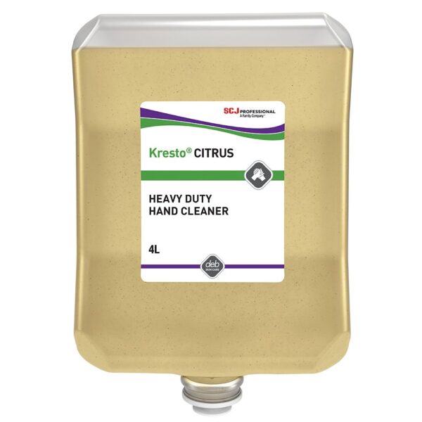 CIT4LTR- Citrus Heavy Duty Hand Cleanser 4 Litre  removes most oil based paints, oil, grease and grime
