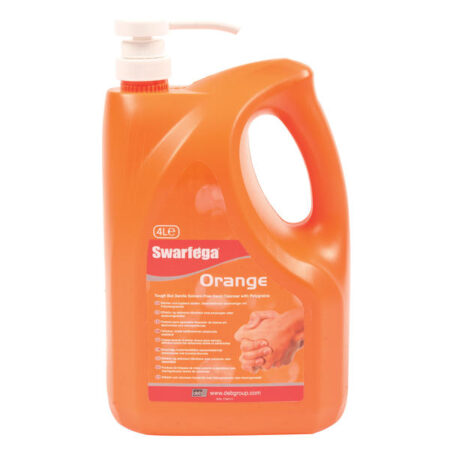SOR4LMP Swarfega® Orange Heavy Duty Hand Cleaner  4L Pump Bottle